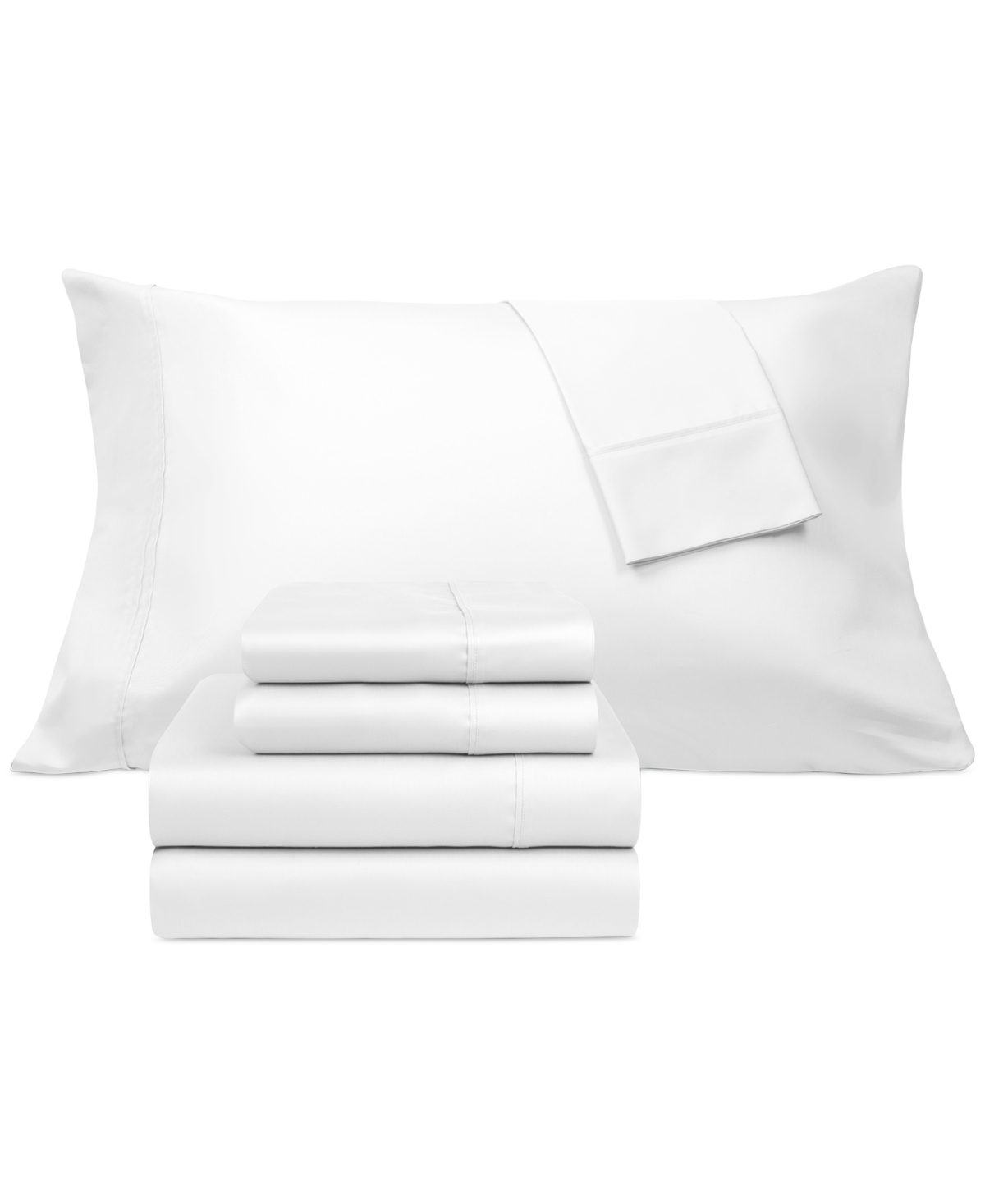 Aq Textiles Coolcomfort 800 Thread Count 6-pc. Sheet Set, King Bedding In White