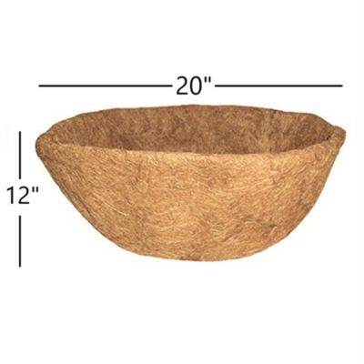 Coconut Arts Basket Shaped Coco Liner, 20 Inch