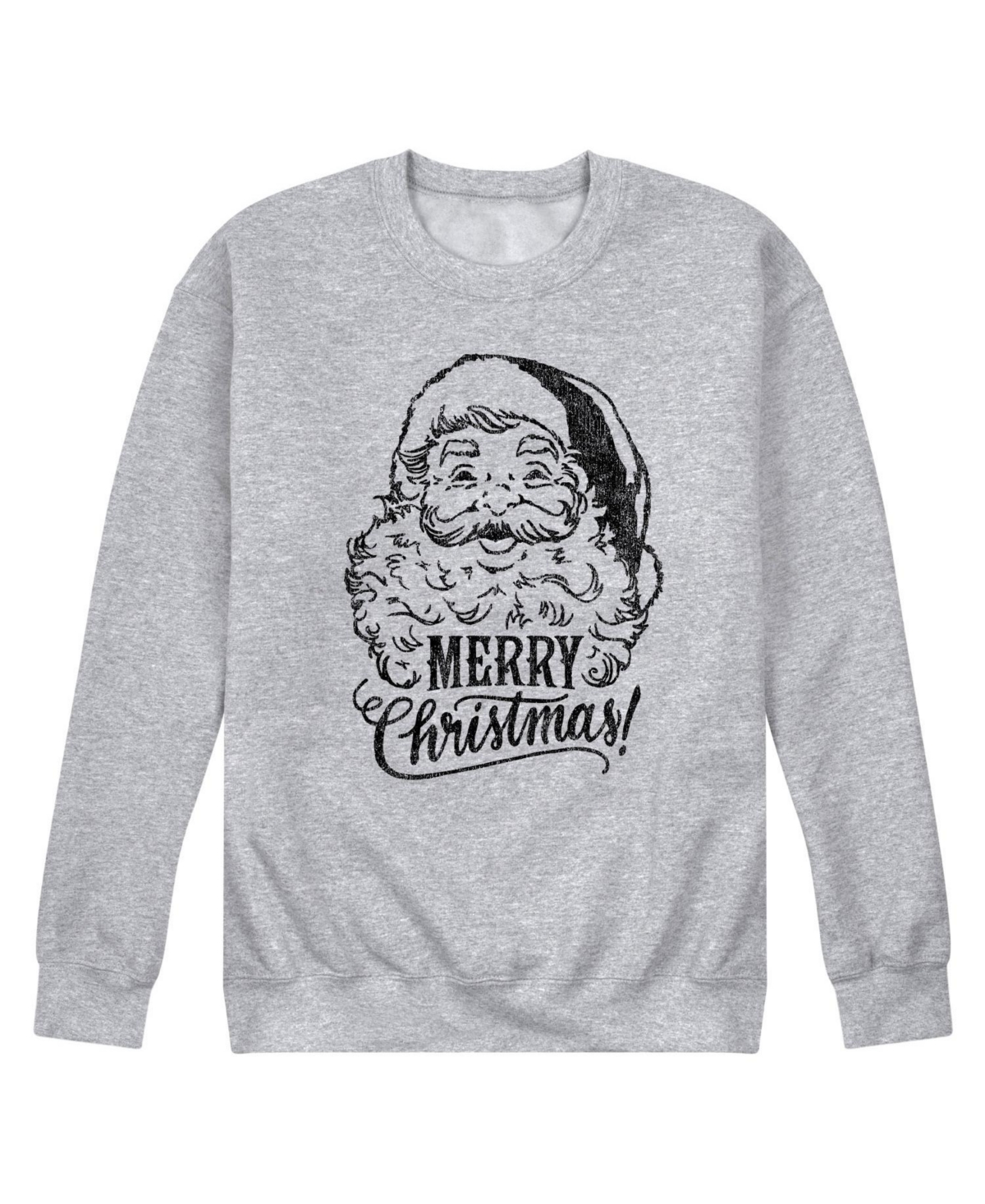 Airwaves Men's Merry Christmas Fleece T-shirt In Gray