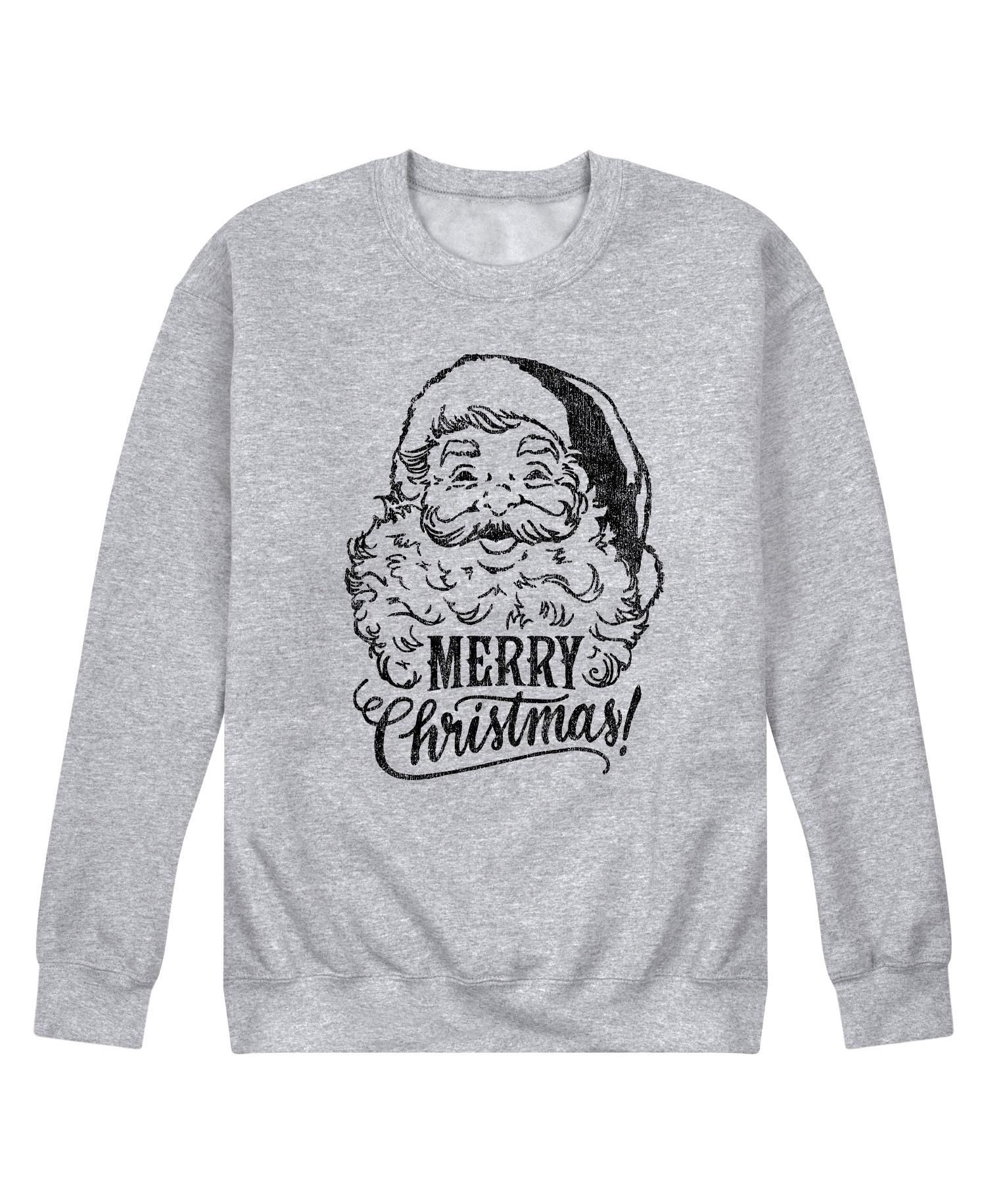 Men's Merry Christmas Fleece T-shirt