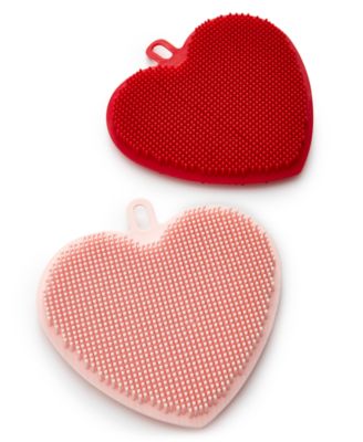 The Cellar - Heart-Shaped Silicone Sponges, Set of 2