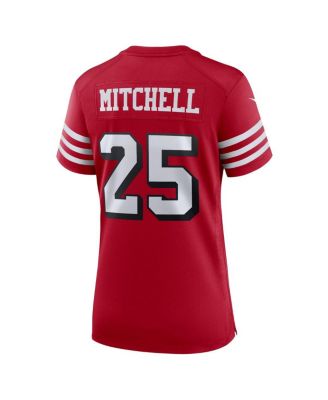 Women's Elijah Mitchell Scarlet San Francisco 49ers Alternate Team Game Jersey