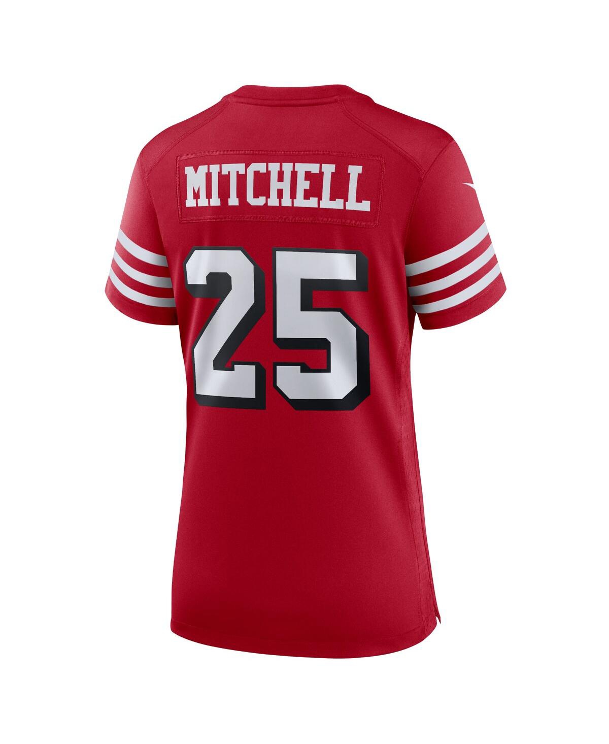 Women's Nike Elijah MitchellSan Francisco 49ers Alternate Team Game Jersey - Scarlet