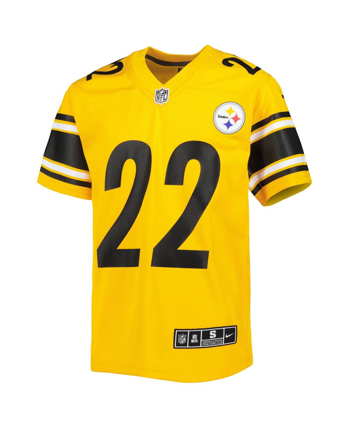 Big Boys Nike Najee HarrisPittsburgh Steelers Inverted Game Jersey - Gold