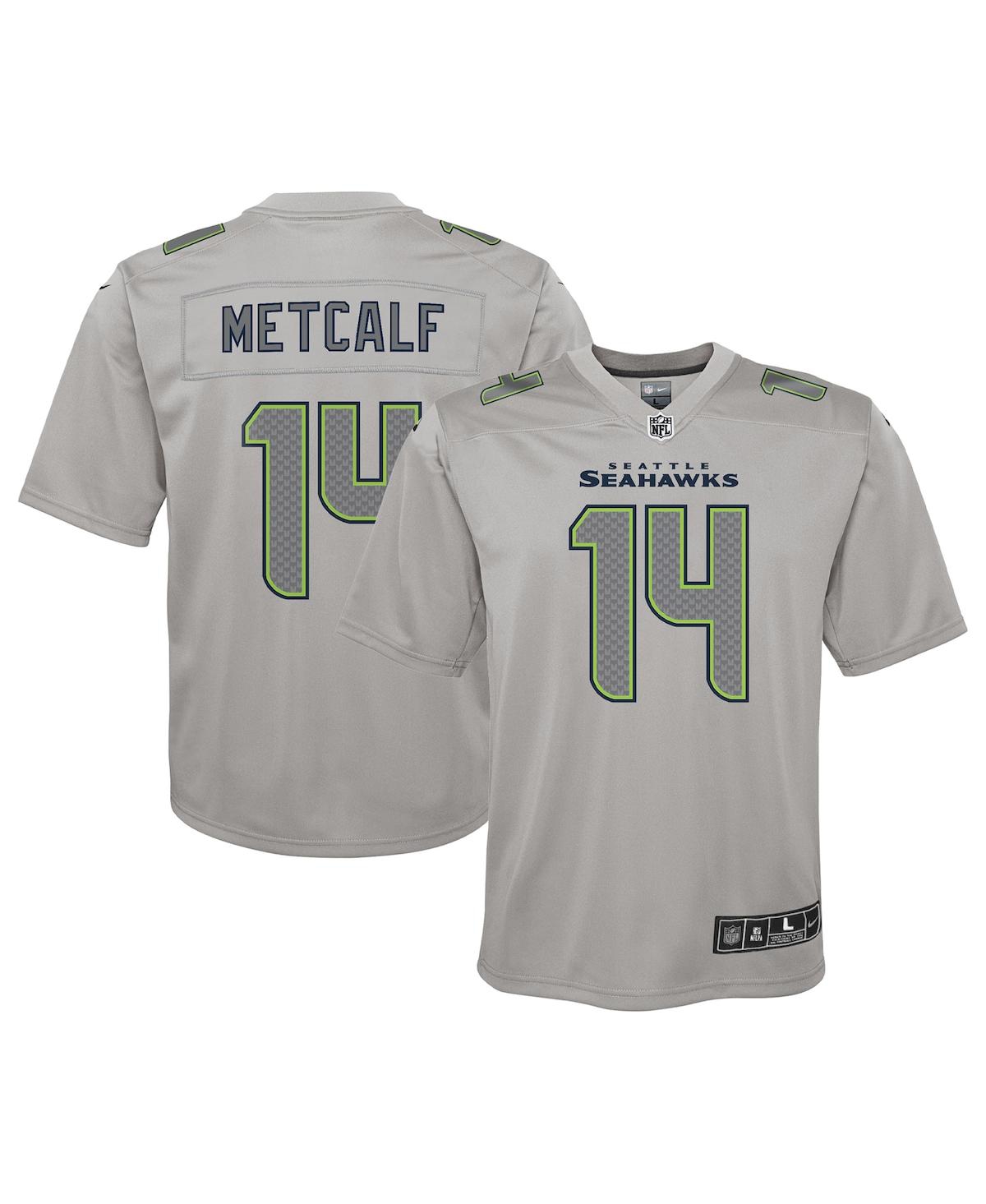 Youth Boys Nike Dk Metcalf Gray Seattle Seahawks Atmosphere Game Jersey