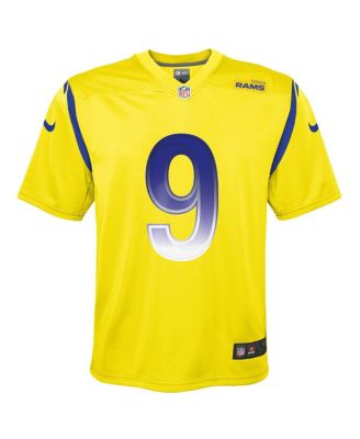 Big Boys Matthew Stafford Gold Los Angeles Rams Inverted Game Jersey