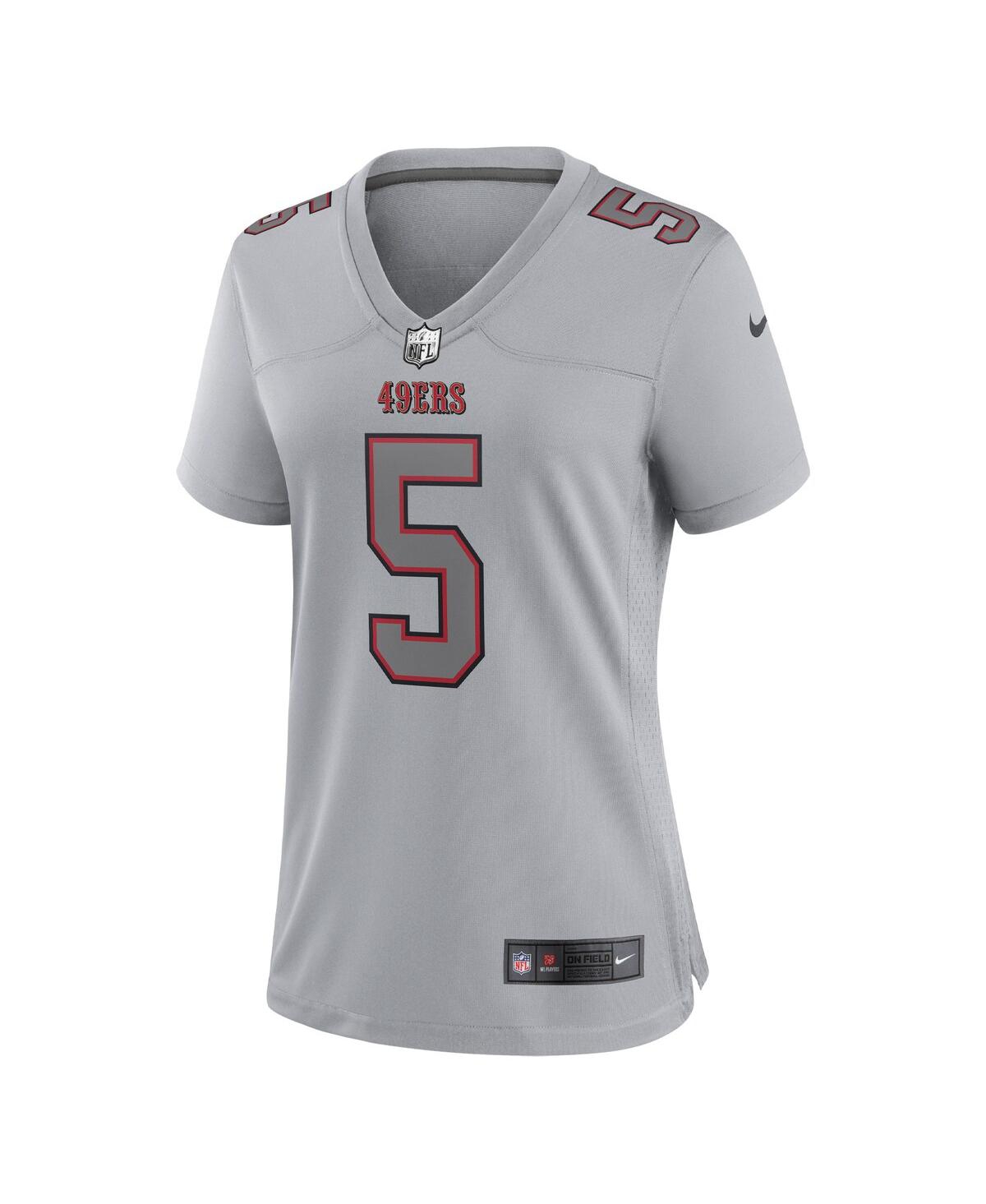 Women's Nike Trey LanceSan Francisco 49ers Atmosphere Fashion Game Jersey - Gray