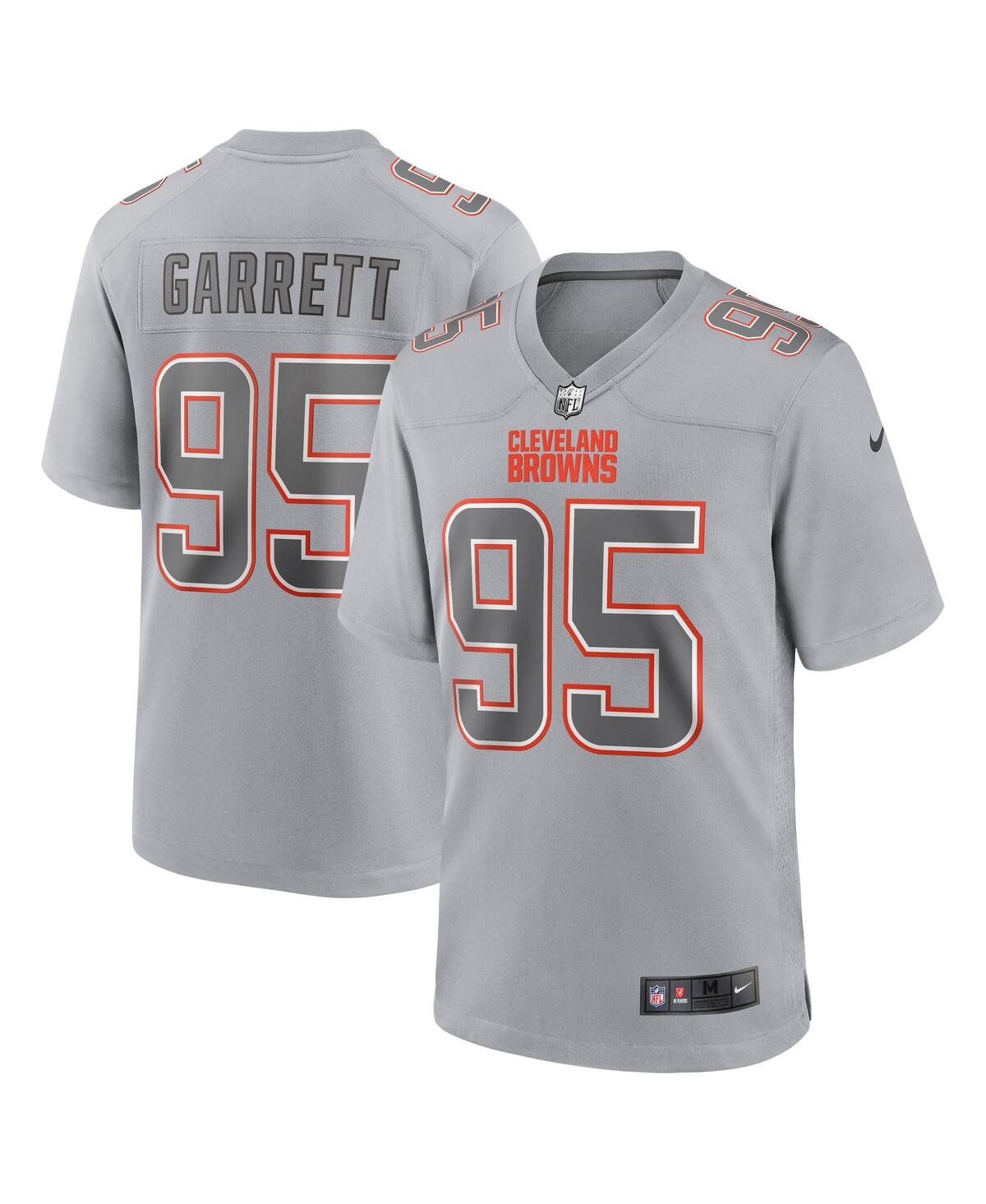 Men's Nike Myles Garrett Gray Cleveland Browns Atmosphere Fashion Game Jersey