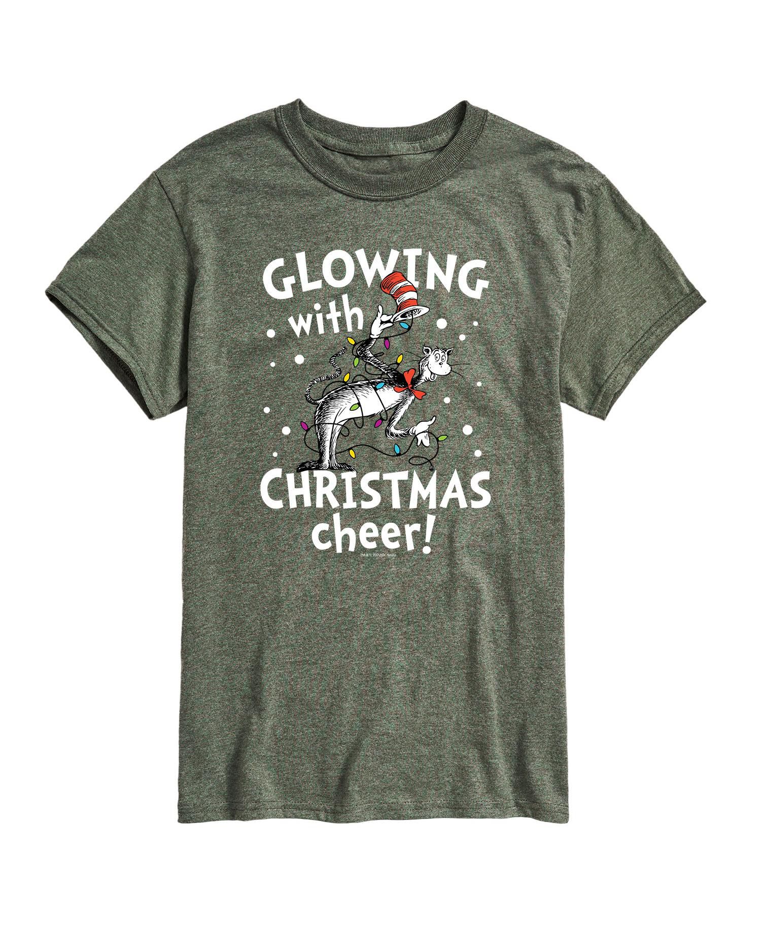 Men's Dr. Seuss Cat in Hat Christmas Cheer Graphic T-shirt