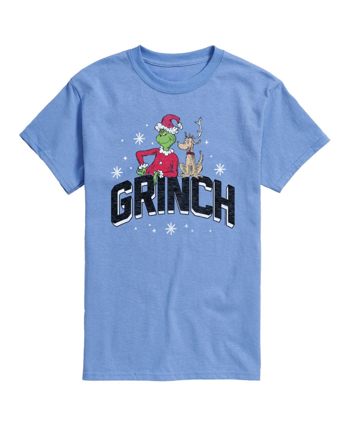 Airwaves Men's Dr. Seuss The Grinch Graphic T-shirt In Blue