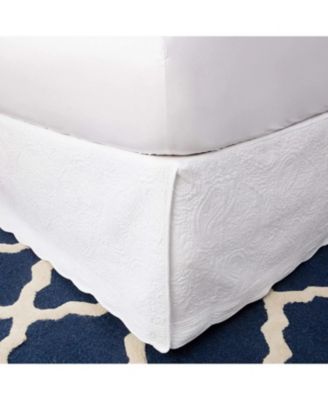 Paisley Quilted 18" Drop Bedskirt, Full