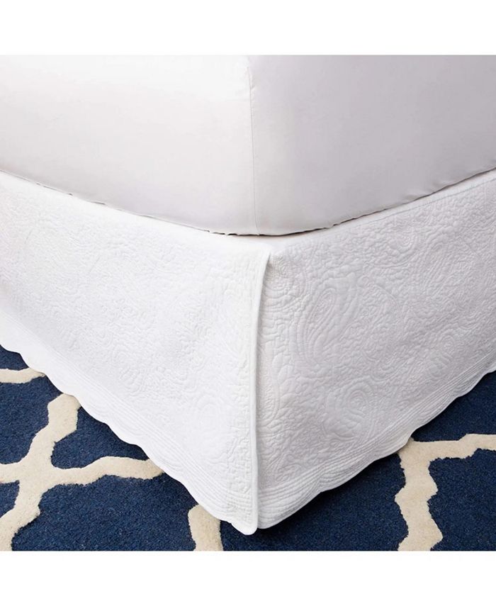 Greenland Home Fashions Paisley Quilted Bed Skirt 18" Full Macy's