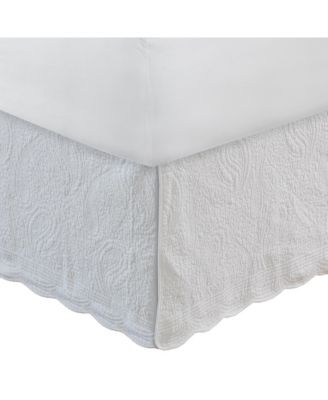 Paisley Quilted 18" Drop Bedskirt, King