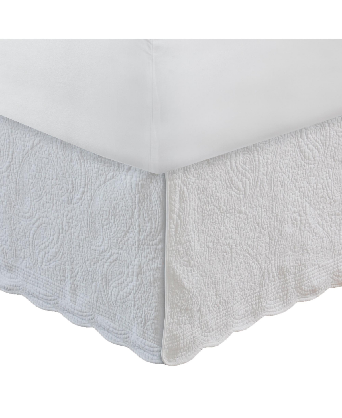 Greenland Home Fashions Paisley Quilted 18" Drop Bedskirt