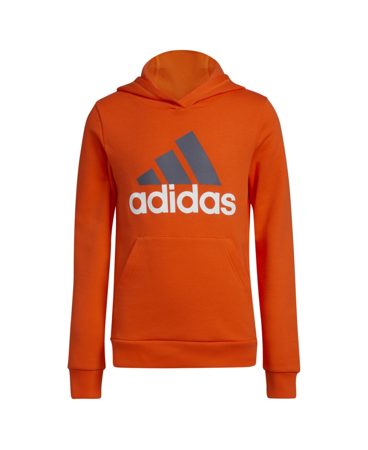 Adidas Originals Adidas Big Boys Long Sleeve Essential Pullover Hoodie In Semi Impact Orange