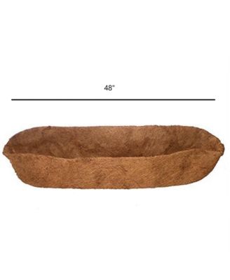 Coconut Arts Forge Trough Shaped Coco Liner, 48-Inch