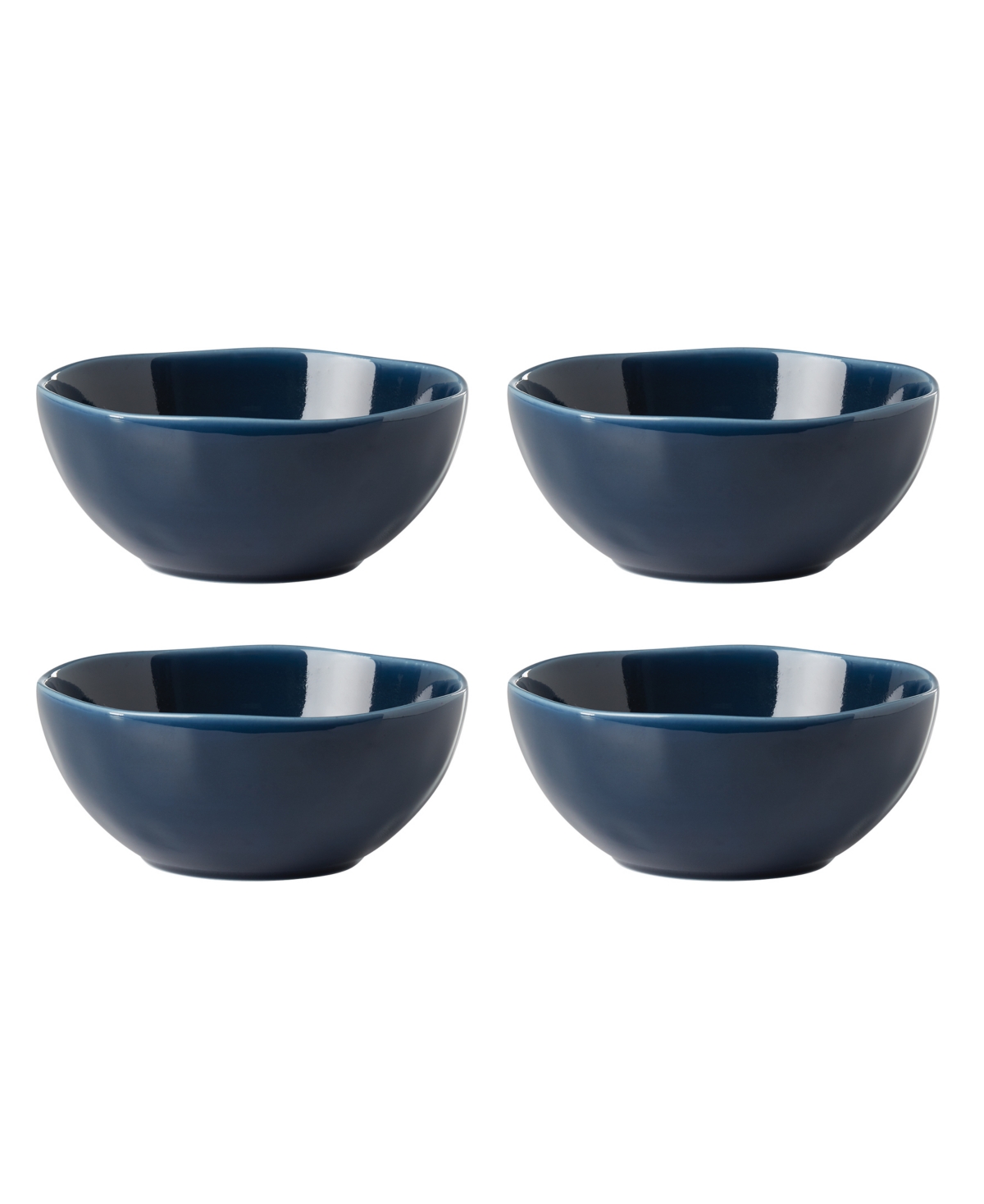 Lenox Bay Solid Colors 4 Piece All-Purpose Bowl Set, Service for 4 - Blue