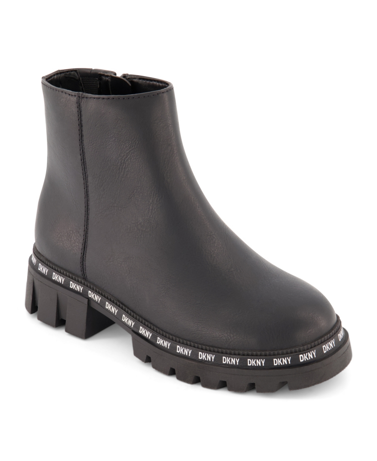 Dkny Big Girls Gabby Bolten Ankle Boot In Black