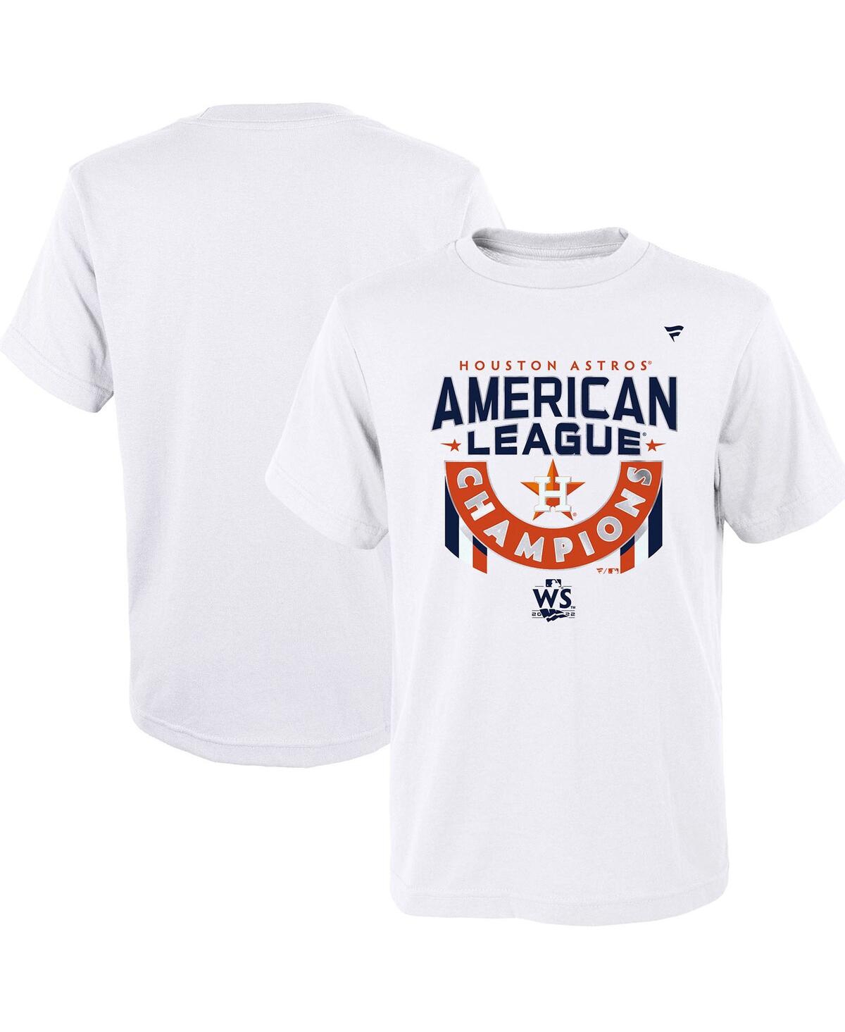Fanatics Toddler Boys And Girls  Branded White Houston Astros 2022 American League Champions Locker R In White