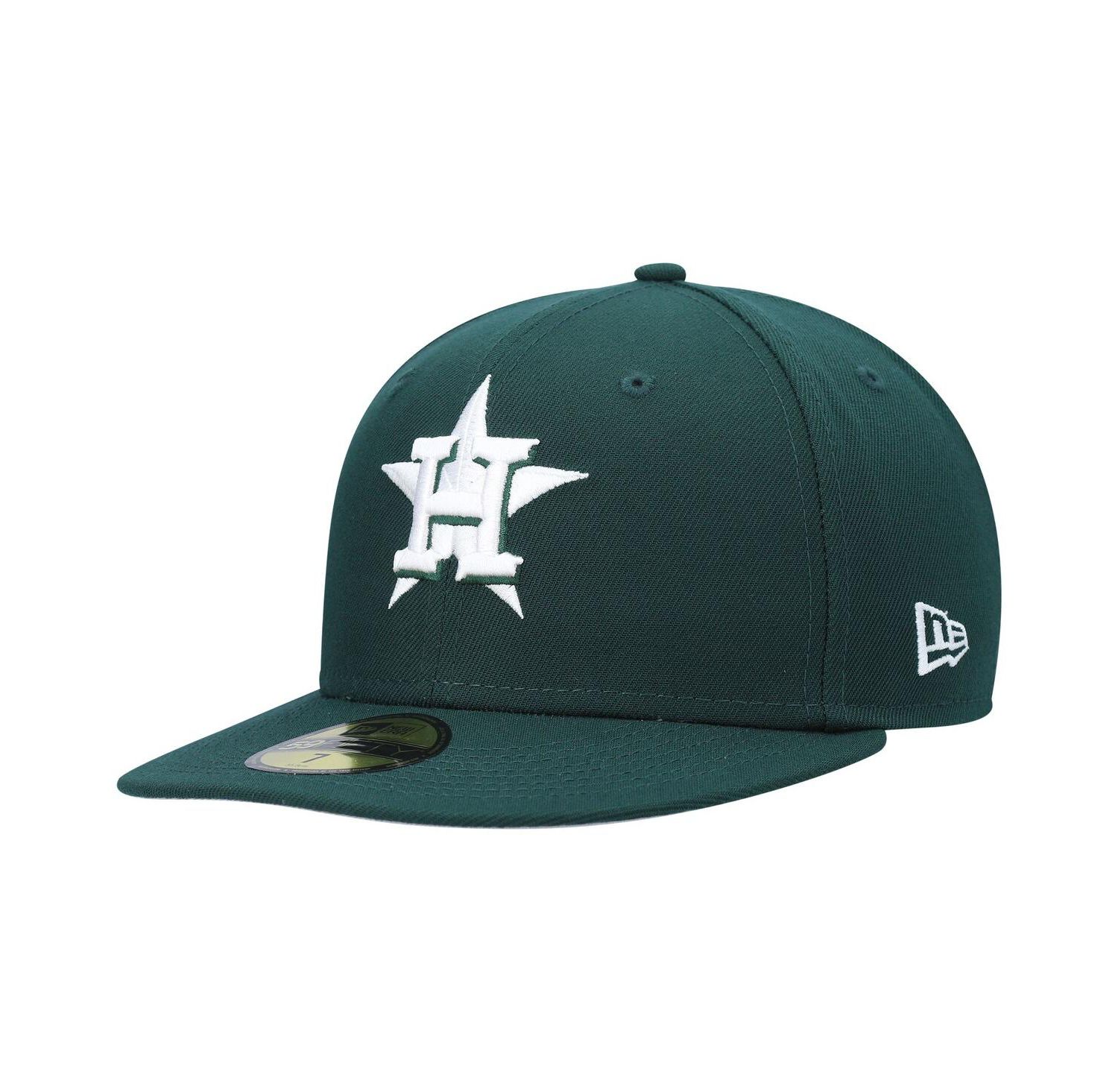 Men's Green Houston Astros White Logo 59FIFTY Fitted Hat