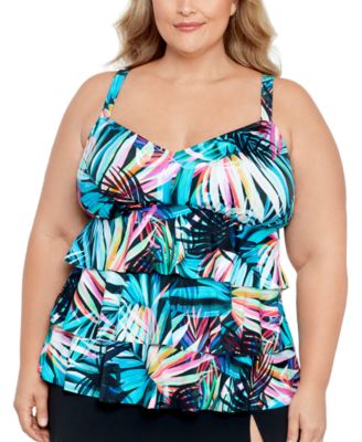 swim solutions plus size tankini