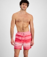 I.n.c. International Concepts Men's Finn Ombre Volley Swim Shorts, Created for Macy's - Fiery Pink