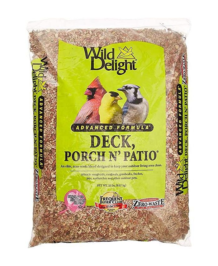 Wild Delight Advanced Formula Deck Porch N Patio Bird Seed 20lb Bag