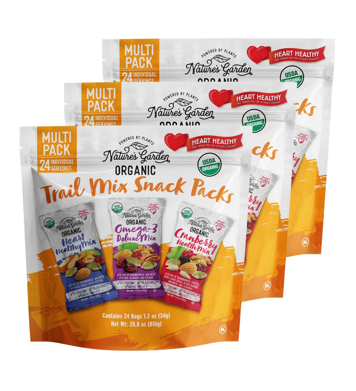 Nature s Garden Organic Trail Mix Snack Packs