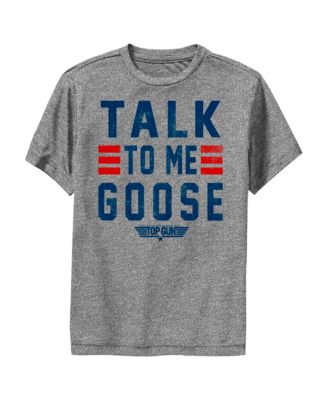 Top Gun Men's Talk to Me Goose Quote T-Shirt Gray