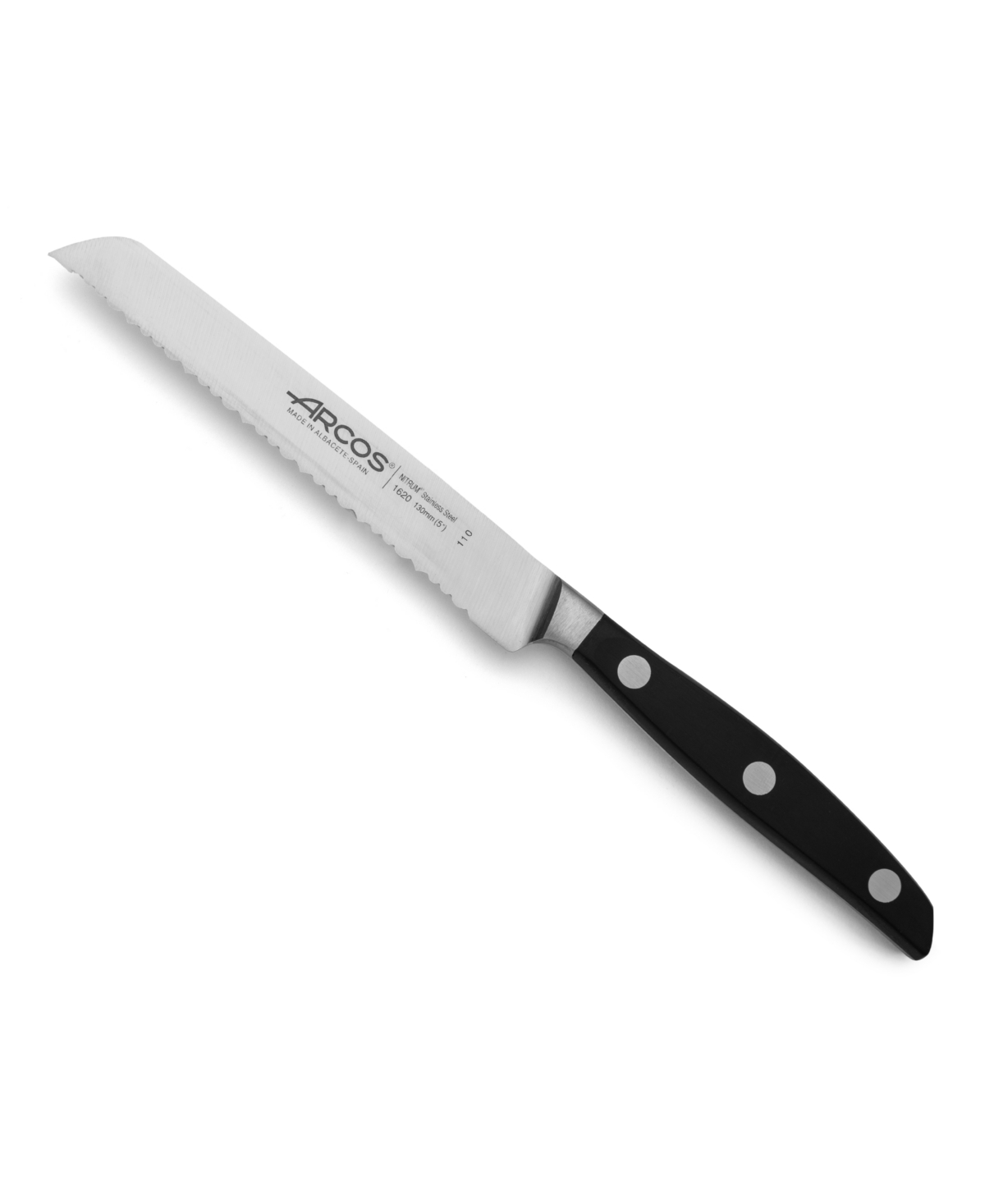 Arcos Manhattan 5" Serrated Utility Knife Cutlery In Black
