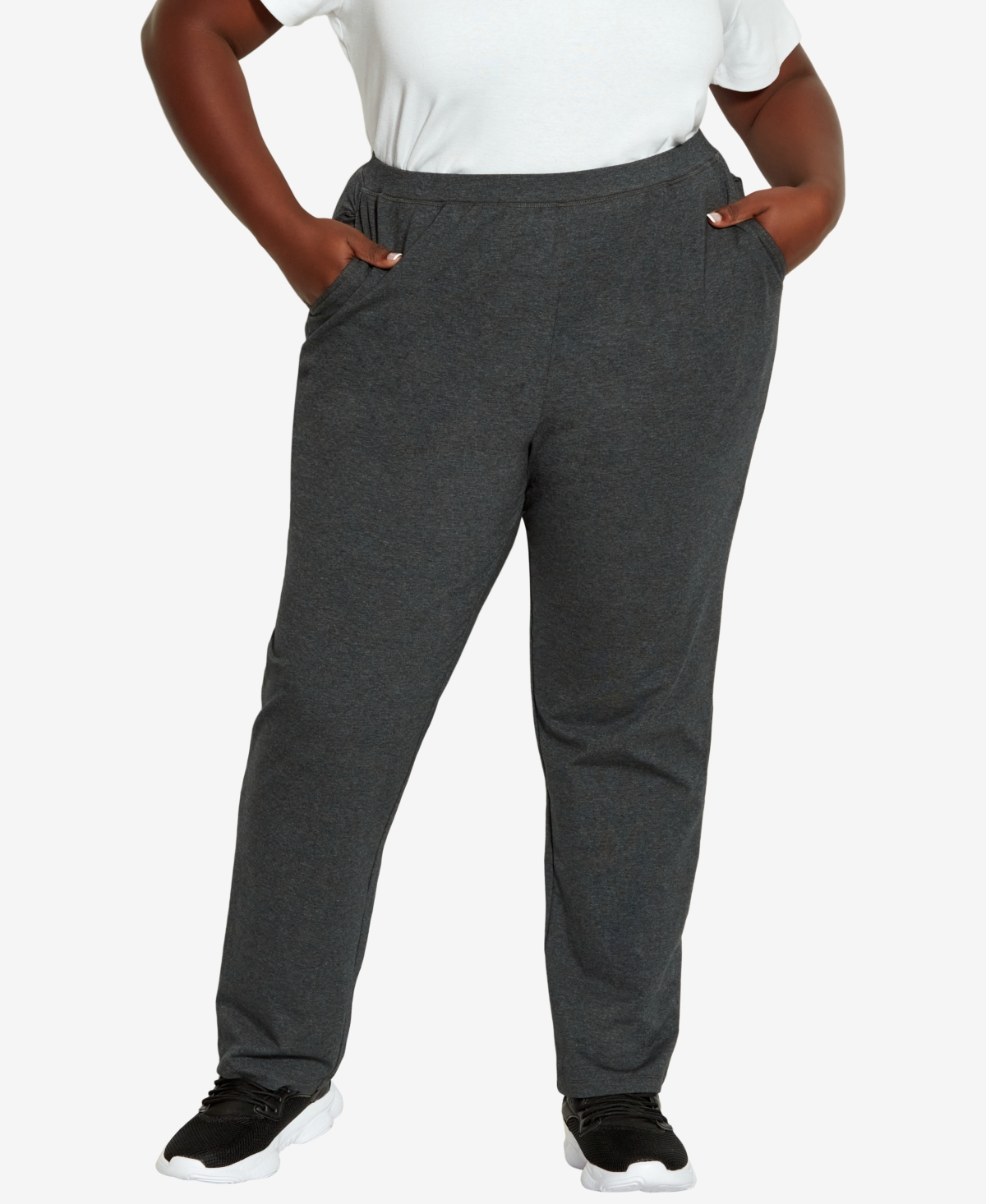  Avenue Plus Size Active Regular Length Pants With Pockets
