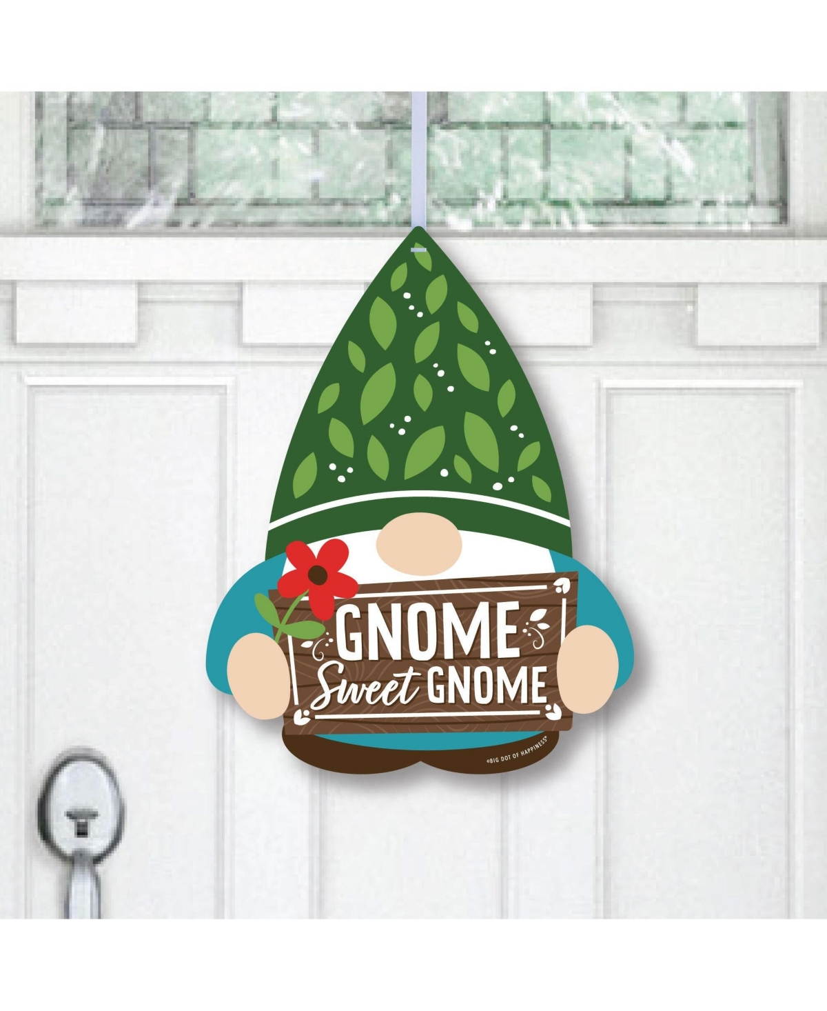 Garden Gnomes - Hanging Porch Party Outdoor Front Door Decor - 1 Pc Sign