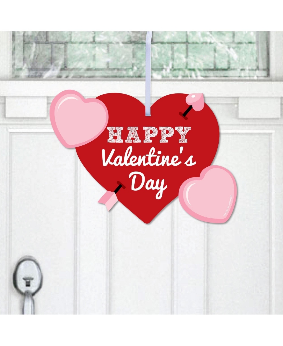 Conversation Hearts - Hanging Valentines Day Outdoor Front Door Decor - 1 Pc