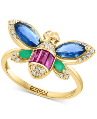 EFFY® Multi-Gemstone (1-3/4 ct. t.w.) & Diamond (1/6 ct. t.w ...