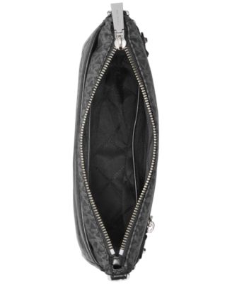 Logo Jet Set Charm Large North South Nylon Crossbody