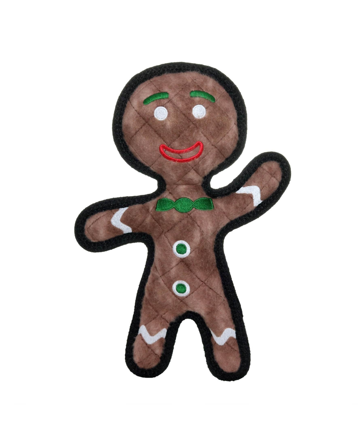 Holiday Gingerbread Man, Dog Toy - Medium Brown