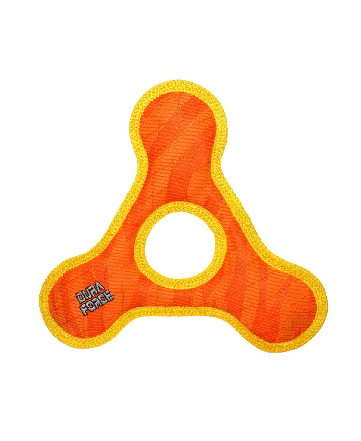 TriangleRing Tiger Orange-Yellow, Dog Toy - Bright Orange