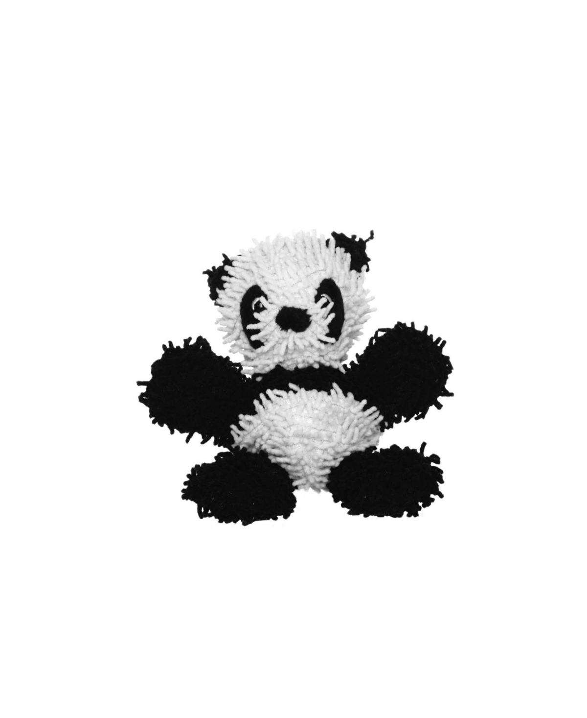 Jr Microfiber Ball Panda, Dog Toy - White