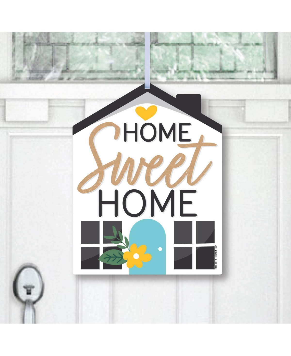 Welcome Home Housewarming - Hanging New Home Outdoor Front Door Decor 1 Pc Sign