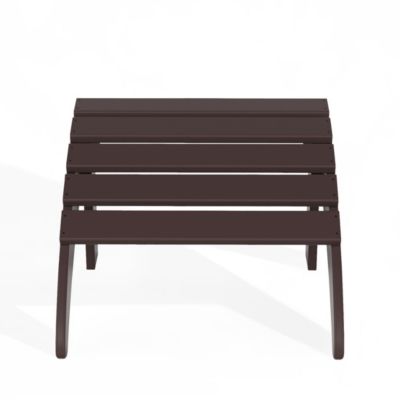 All-Weather Outdoor Patio Poly Adirondack Ottoman Footrest