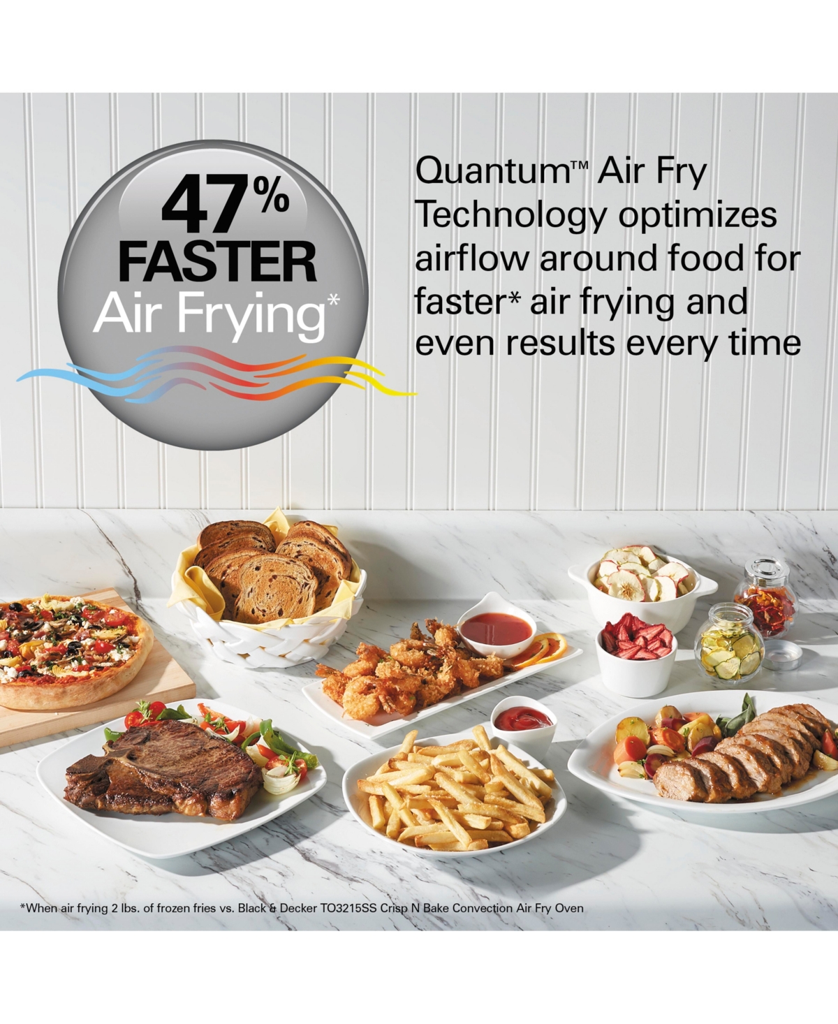 Hamilton Beach Air Fryer Toaster Oven with Quantum Air Fry Technology - 31350G