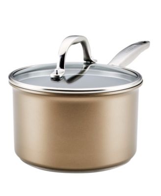 Ascend Hard Anodized Aluminum Non-Stick 3-Quart Saucepan with Lid