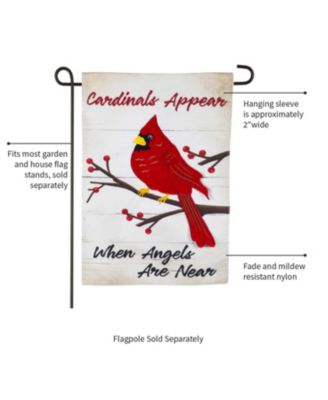 Flag When Angels Are Near Garden Linen Flag