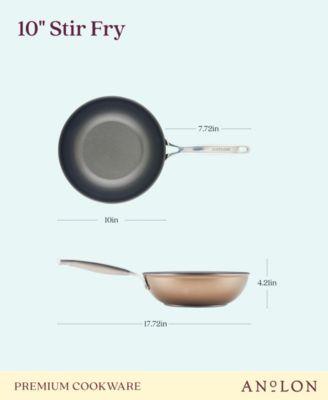 Ascend Hard Anodized Aluminum Non-Stick 10" Stir Fry Pan