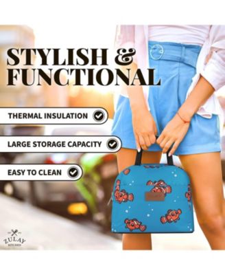 Insulated Tote Lunch Bag With Soft Padded Handles