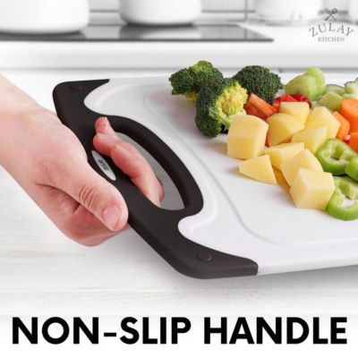 3 Piece Set Non Slip Kitchen Cutting Board with Juice Groove