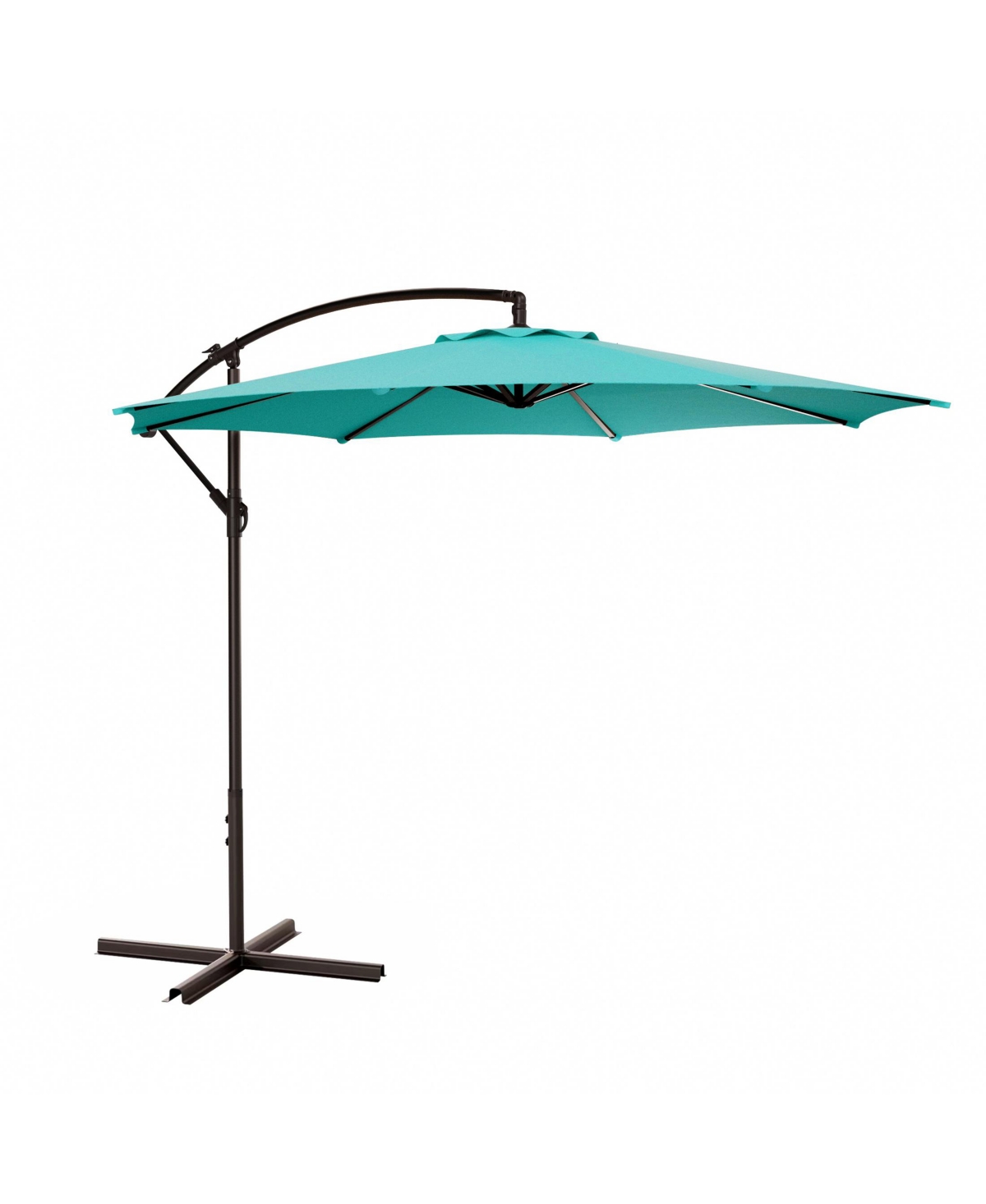 10 Ft Outdoor Patio Cantilever Offset Umbrella - White