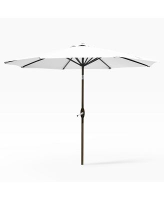 9 Ft Outdoor Patio Market Umbrella with Tilt and Crank