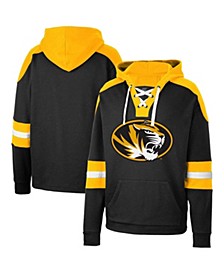 Men's Black Missouri Tigers Lace-Up 4.0 Pullover Hoodie