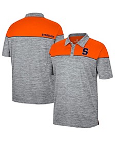 Men's Heathered Gray, Orange Syracuse Orange Birdie Polo Shirt
